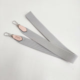 Herve Chapelier 1662A ショルダーストラップ 定価54780円 シルバー×ドラジェ レディース エルベ・シャプリエ【中古】6-0918G♪