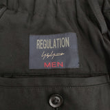 REGULATION Yohji Yamamoto カラスパンツ サイズ3 定価71500円 HG-P04-240 パンツ ブラック メンズ レギュレーションヨウジヤマモト【中古】6-0918G♪