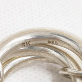 Spinelli Kilcollin スピネリ キルコリン MERCURY SILVER マーキュリーシルバー US9 3連リング SV925 定価165000円 リング・指輪 シルバー メンズ【中古】6-0918G♪