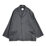 Toujours Atelier Jacket アトリエジャケット サイズ2 日本製 コットン起毛 羽織り ジャケット チャコールグレー レディース トゥジュー【中古】6-0918T♪