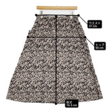 R&D.M.Co- WILD BERRY POCKET SKIRT ワイルドベリー ポケットスカート サイズS リネン 定価48400円 ロングスカート flax ブラック ベージュ レディース オールドマンズテーラー【中古】6-0914M♪