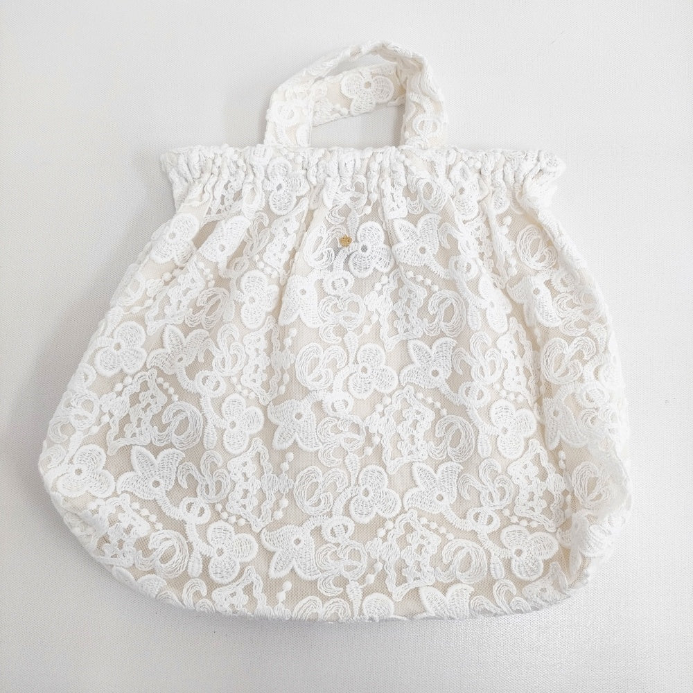 R&D.M.Co- CROWN MOTIF LACE BAG クラウンモチーフ レースバッグ 刺繍