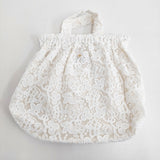 R&D.M.Co- CROWN MOTIF LACE BAG クラウンモチーフ レースバッグ 刺繍 トートバッグ ホワイト レディース オールドマンズテーラー【中古】6-0918G♪