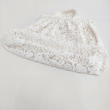 R&D.M.Co- CROWN MOTIF LACE BAG クラウンモチーフ レースバッグ 刺繍 トートバッグ ホワイト レディース オールドマンズテーラー【中古】6-0918G♪