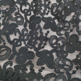 R&D.M.Co- CROWN MOTIF LACE BAG クラウンモチーフ レースバッグ 刺繍 トートバッグ ブラック レディース オールドマンズテーラー【中古】6-0918G♪
