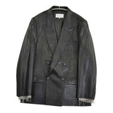 MAISON MARGIELA Foiled Wool Blazer サイズ46 定価576400円 ダブルブレスト テーラードジャケット 26AW ブラック メンズ メゾンマルジェラ【中古】6-0918M♪