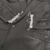 MAISON MARGIELA Foiled Wool Blazer サイズ46 定価576400円 ダブルブレスト テーラードジャケット 26AW ブラック メンズ メゾンマルジェラ【中古】6-0918M♪