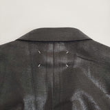 MAISON MARGIELA Foiled Wool Blazer サイズ46 定価576400円 ダブルブレスト テーラードジャケット 26AW ブラック メンズ メゾンマルジェラ【中古】6-0918M♪