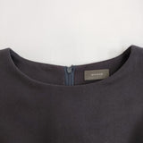WIRROW BOTANY WOOL BOAT NECK DRESS メリノウール フランネル ボートネックドレス 定価63800円 ワンピース チャコールグレー系 レディース ウィロウ【中古】6-0918T♪