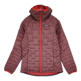 patagonia W's Micro Puff Hoody マイクロパフフーディ ブルゾン サイズXS 84041 ジャケット 25AW ワインレッド レディース パタゴニア【中古】6-1009T♪
