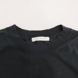 GALERIE VIE クレープコットン クルーネックプルオーバー 定価26400円 セーター ニット 24SS ネイビー レディース ギャルリーヴィー【中古】6-0928S♪