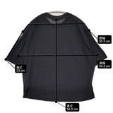 GALERIE VIE クレープコットン クルーネックプルオーバー 定価26400円 セーター ニット 24SS ネイビー レディース ギャルリーヴィー【中古】6-0928S♪