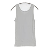 MARGARET HOWELL HOUSEHOLD GOODS 未使用 FINE COTTON RIB JERSEY TOP タンクトップ 26SS ライトグレー レディース マーガレットハウエル【中古】6-0918S♪
