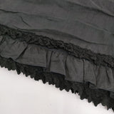 nest Robe 60リネンレースヘムブラウス 定価39600円 01261-1097 2way ブラウス シャツ 26SS ブラック レディース ネストローブ【中古】6-0928M♪