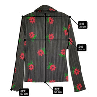 PLEATS PLEASE ISSEY MIYAKE 花柄 プリーツ サイズ3 日本製 ブラウス