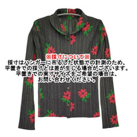 ど*こ様 PLEATS PLEASE・ブラウス(サイズ３) PLEATS PLEASE ISSEY MIYAKE 花柄 プリーツ サイズ3 日本製 ブラウス
