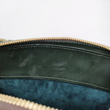 TUCCHINO ツキーノ パティーヌ加工 2way ハンドバッグ 完全手縫い ショルダーバッグ グリーン レディース【中古】6-0922G♪