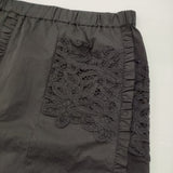 JOURNAL STANDARD L'essage レースパッチワークスカート 定価33000円 フリル ストレート ロングスカート 26AW ブラック レディース ジャーナルスタンダードレサージュ【中古】6-0922G♪