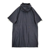 45R/45rpm NEW IN 薄バックサテンのフードパーカードレス（インディゴ） 定価89100円 ワンピース 26SS ネイビー レディース フォーティーファイブアールピーエム【中古】6-0918M♪