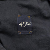 45R/45rpm NEW IN 薄バックサテンのフードパーカードレス（インディゴ） 定価89100円 ワンピース 26SS ネイビー レディース フォーティーファイブアールピーエム【中古】6-0918M♪