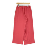 cloth&cross Hug O War ドライワッシャーゴムパンツ サイズ2 定価28930円 イージーワイドストレート パンツ トマト レッド レディース クロス＆クロス ハグオーワー【中古】6-0922M♪