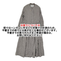 R&D.M.Co- リネンフロントオープンドレス M ストライプ シャツ