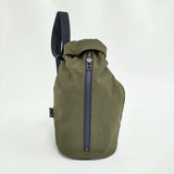 GROUND Y WRINKLE NYLON ROLL BAG 塩縮シワナイロン ロールバッグ 定価27500円 ショルダーバッグ カーキ レディース グラウンドワイ/YOHJI【中古】6-0928G♪