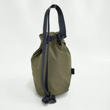 GROUND Y WRINKLE NYLON ROLL BAG 塩縮シワナイロン ロールバッグ 定価27500円 ショルダーバッグ カーキ レディース グラウンドワイ/YOHJI【中古】6-0928G♪
