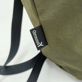 GROUND Y WRINKLE NYLON ROLL BAG 塩縮シワナイロン ロールバッグ 定価27500円 ショルダーバッグ カーキ レディース グラウンドワイ/YOHJI【中古】6-0928G♪