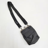 GROUND Y SHOULDER BAG WITH CLASP CLOSURE がま口 ポーチ ショルダーバッグ ブラック レディース グラウンドワイ/YOHJI【中古】6-0928G♪