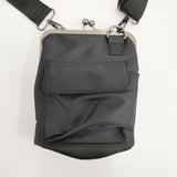 GROUND Y SHOULDER BAG WITH CLASP CLOSURE がま口 ポーチ ショルダーバッグ ブラック レディース グラウンドワイ/YOHJI【中古】6-0928G♪
