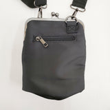 GROUND Y SHOULDER BAG WITH CLASP CLOSURE がま口 ポーチ ショルダーバッグ ブラック レディース グラウンドワイ/YOHJI【中古】6-0928G♪