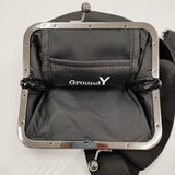 GROUND Y SHOULDER BAG WITH CLASP CLOSURE がま口 ポーチ ショルダーバッグ ブラック レディース グラウンドワイ/YOHJI【中古】6-0928G♪