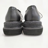 REGULATION Yohji Yamamoto SMOOTH LEATHER BLK FLATFORM PLAIN TOE SHOES 定価96800円 サイズ6 25cm シューズ・靴 26SS ブラック レディース レギュレーションヨウジヤマモト【中古】6-0928G♪