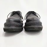 REGULATION Yohji Yamamoto SMOOTH LEATHER BLK FLATFORM PLAIN TOE SHOES 定価96800円 サイズ6 25cm シューズ・靴 26SS ブラック レディース レギュレーションヨウジヤマモト【中古】6-0928G♪