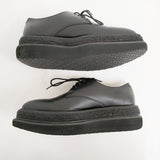 REGULATION Yohji Yamamoto SMOOTH LEATHER BLK FLATFORM PLAIN TOE SHOES 定価96800円 サイズ6 25cm シューズ・靴 26SS ブラック レディース レギュレーションヨウジヤマモト【中古】6-0928G♪