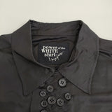 Yohji Yamamoto power of the WHITE shirt 未使用 P・CUPRO SHORT SLV MANY BUTTONS SHIRT 定価56100円 半袖シャツ 25AW ブラック メンズ ヨウジヤマモト【中古】6-0928S♪