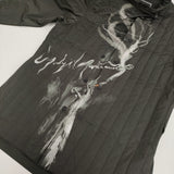 Yohji Yamamoto POUR HOMME 未使用品 TOBACCO PRINTED PADDED BLOUSE サイズ2 定価299200円 長袖シャツ 25AW ブラック メンズ ヨウジヤマモトプールオム【中古】6-0928T♪