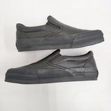 COMME des GARCONS HOMME Steer Slip OnSneakers サイズUS9 定価49500円 スニーカー 靴 レザー スリッポン 26SS ブラック メンズ コムデギャルソンオム【中古】6-0928G♪