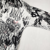 mina perhonen cache-cache aca8942 サイズ40 定価30800円 コットン 長袖Ｔシャツ カットソー ロンＴ ホワイト ブラック レディース ミナペルホネン【中古】6-0928M♪