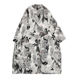 mina perhonen cache-cache aca6775 定価132000円 サイズ38 コットン コート 24AW ホワイト ブラック レディース ミナペルホネン【中古】6-0928M♪
