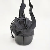 GROUND Y WRINKLED NYLON 2 WAY POUCH 定価29700円 ナイロンポーチ ショルダーバッグ 25AW ブラック レディース グラウンドワイ/YOHJI【中古】6-0928G♪
