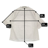 MHL. HIGHCOUNT TOP DYED COTTON サイズ1 595-6152551 定価24200円 プルオーバー 半袖シャツ 26SS アイボリー レディース エムエイチエル【中古】6-0928S♪