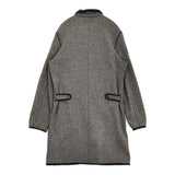 KAPITAL ビーチクロス ロングコート コットン サイズ2 K1410LJ193 裏起毛 コート ベージュ ネイビー レディース キャピタル【中古】6-1009T♪