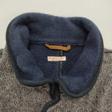 KAPITAL ビーチクロス ロングコート コットン サイズ2 K1410LJ193 裏起毛 コート ベージュ ネイビー レディース キャピタル【中古】6-1009T♪