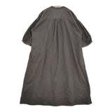 nest Robe コットンリネンチャーチドレス 定価29700円 タイプライター ワンピース 26AW ダークブラウン レディース ネストローブ【中古】6-0928M♪