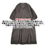 nest Robe コットンリネンチャーチドレス 定価29700円 タイプライター ワンピース 26AW ダークブラウン レディース ネストローブ【中古】6-0928M♪