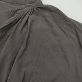 nest Robe コットンリネンチャーチドレス 定価29700円 タイプライター ワンピース 26AW ダークブラウン レディース ネストローブ【中古】6-0928M♪