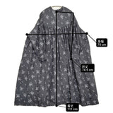 nest Robe 未使用品 リネンヴィンテージフラワープリント2wayギャザードレス 定価48400円 ワンピース 25AW ネイビー パープル レディース ネストローブ【中古】6-0928M♪