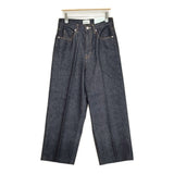 NEPLA. 新品 WIDE PANTS センタープレスワイドデニム サイズ25 WOWID-3S-NEP デニムパンツ ネイビー レディース ネプラ【中古】6-0928G♪